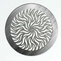 Орнамент для круглой вентиляционной решетки Sun